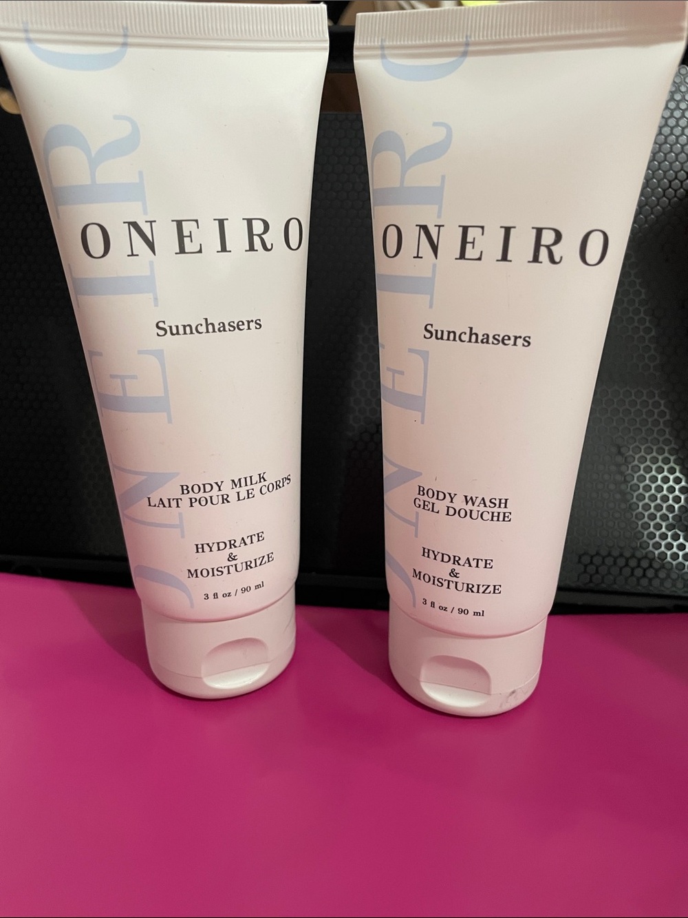 Oneiro Sunchasers Hydrating Body Milk & Body Wash - White